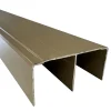 Rail haut alu pour placard coulissant - 3000mm - Taupe beige