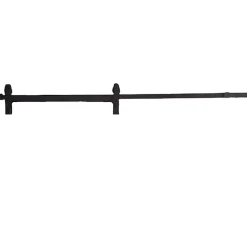 Rail porte coulissante - 2M - En applique - Porte en bois - Noir