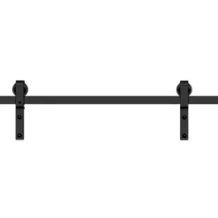 Rail porte pliante - 2M - En applique - Porte pliante - Noir