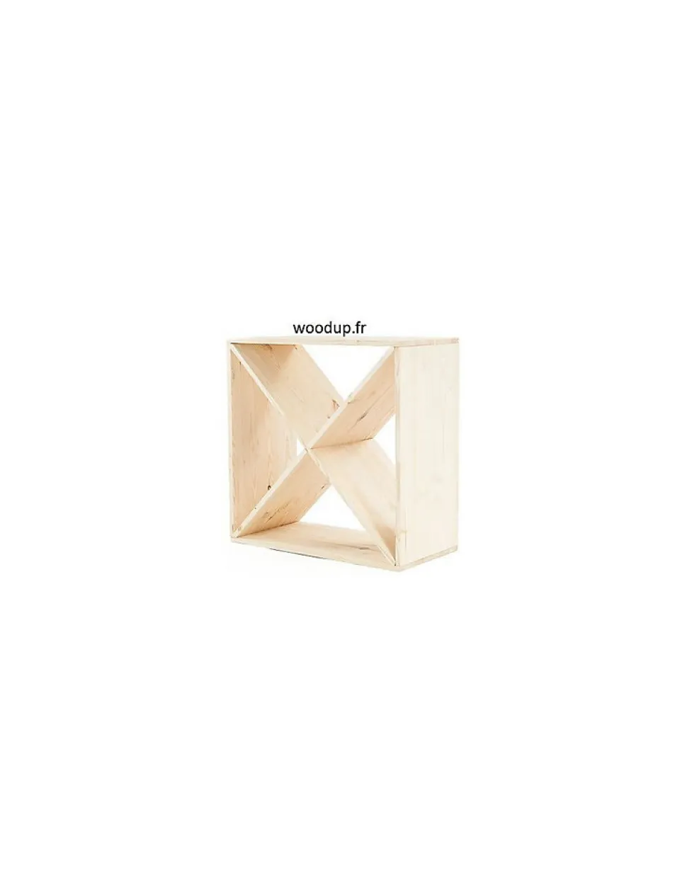 Range Bouteille Quatre Triangles En Pin Modulable Et Design /