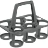 Range bouteilles en plastique gris 6 compartiments Coverline