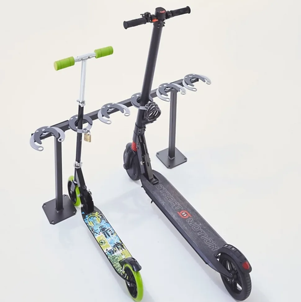 Range trottinettes sur pieds, 6 places