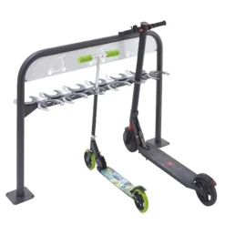Range trottinettes sur pieds, 12 places