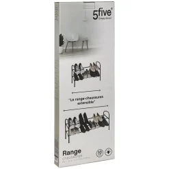 Range-chaussures métal x10 extensible - 5Five