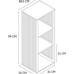 Rangement modulable en bois Klaus 3 cases