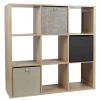 Rangement modulable en bois Klaus 9 cases