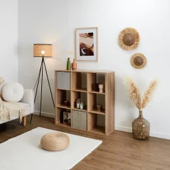 Rangement modulable en bois Klaus 9 cases