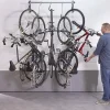 Rangement mural coulissant pour 5 vélos L. 119 cm Mottez acier