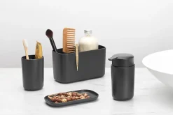 Rangement serviteur de salle de bains gris anthracite Renew Brabantia