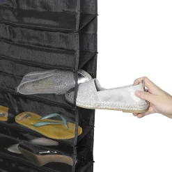 Rangement suspendu pour chaussures 13 paires 55x170 cm
