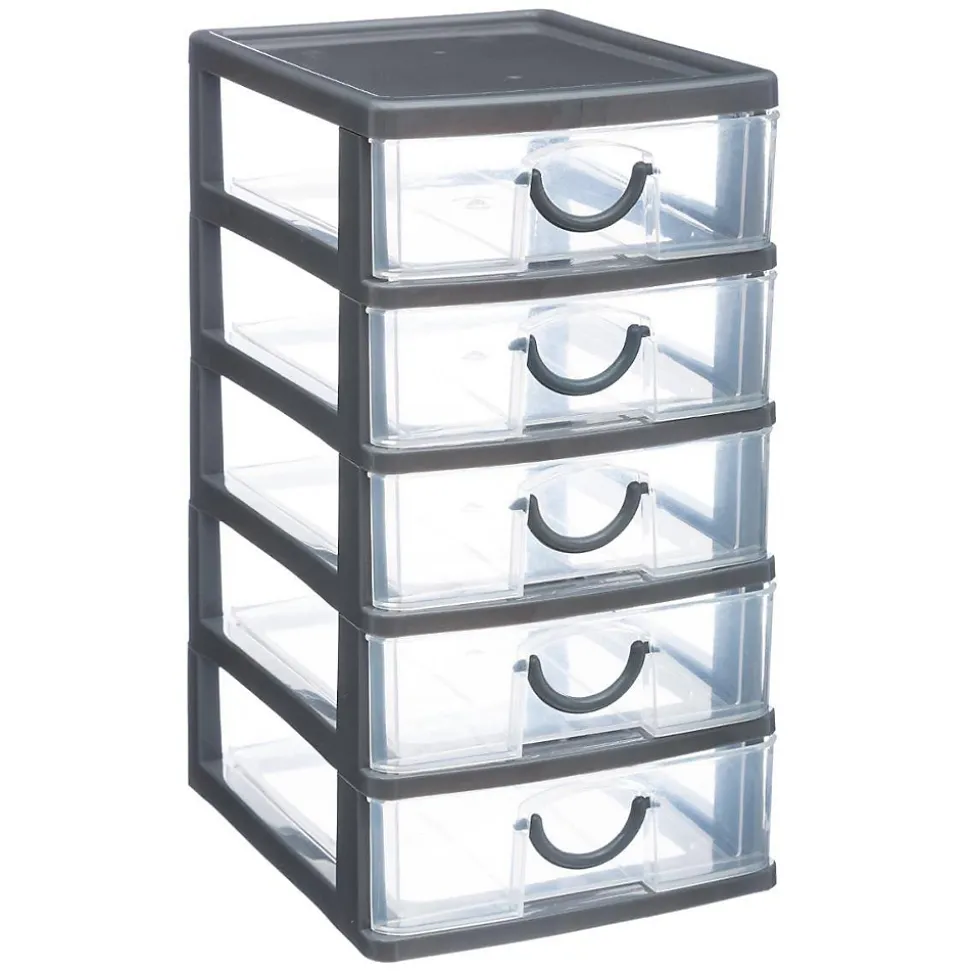 Rangement tour plastique 5 tiroirs Grand modèle - 5Five
