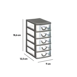 Rangement tour plastique 5 tiroirs Petit modèle - 5Five