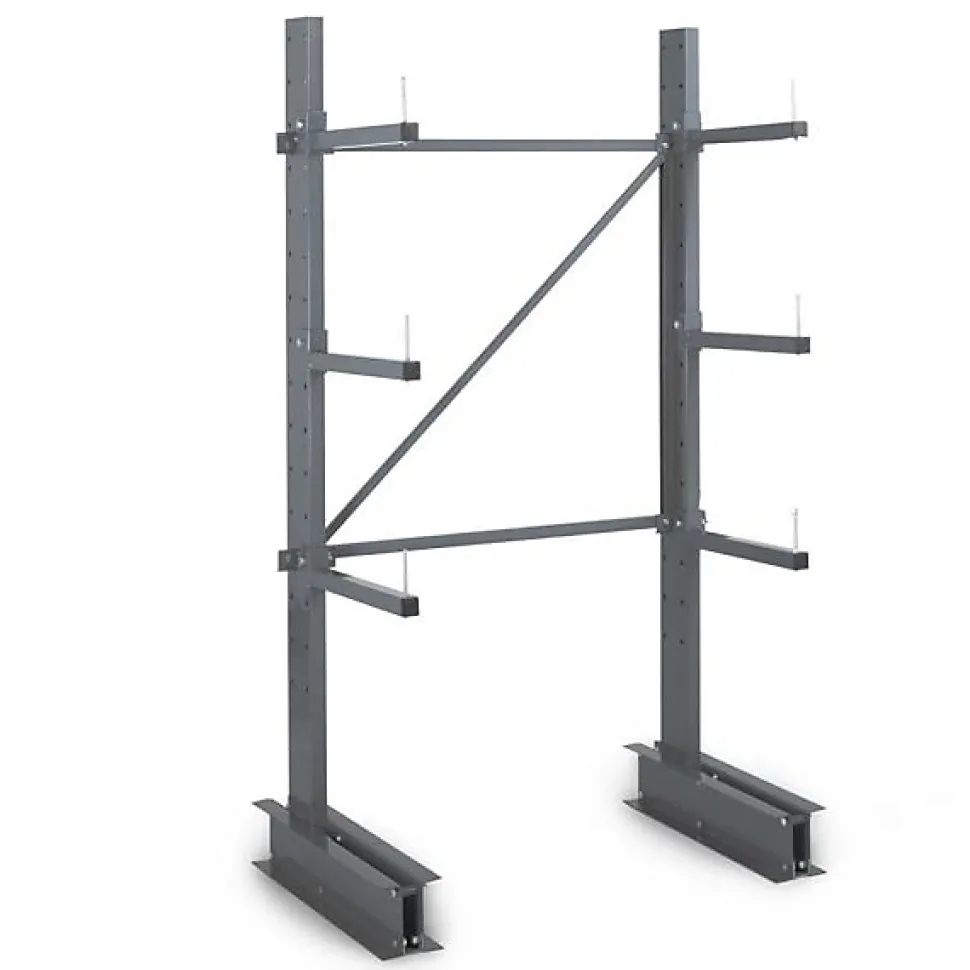 Rayonnage Cantilever léger 4 nvx 1 côté H. 2m x L.1m x P.800