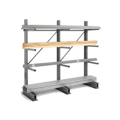Rayonnage Cantilever léger 4 nvx 1 côté H. 2m x L.1,25m x P.600
