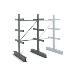 Rayonnage Cantilever léger 8 nvx 2 côtés H. 2m x L.1,5m x P.700