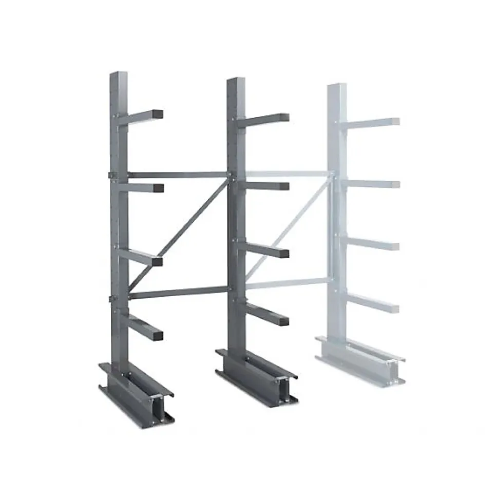 Rayonnage Cantilever Mi-lourd 5 nvx 1 côté H. 2,5m x L.1,5m x P.700