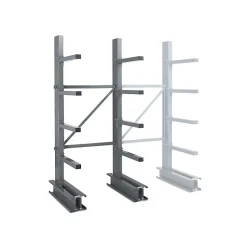 Rayonnage Cantilever Mi-lourd 5 nvx 1 côté H. 2,5m x L.1,25m x P.800