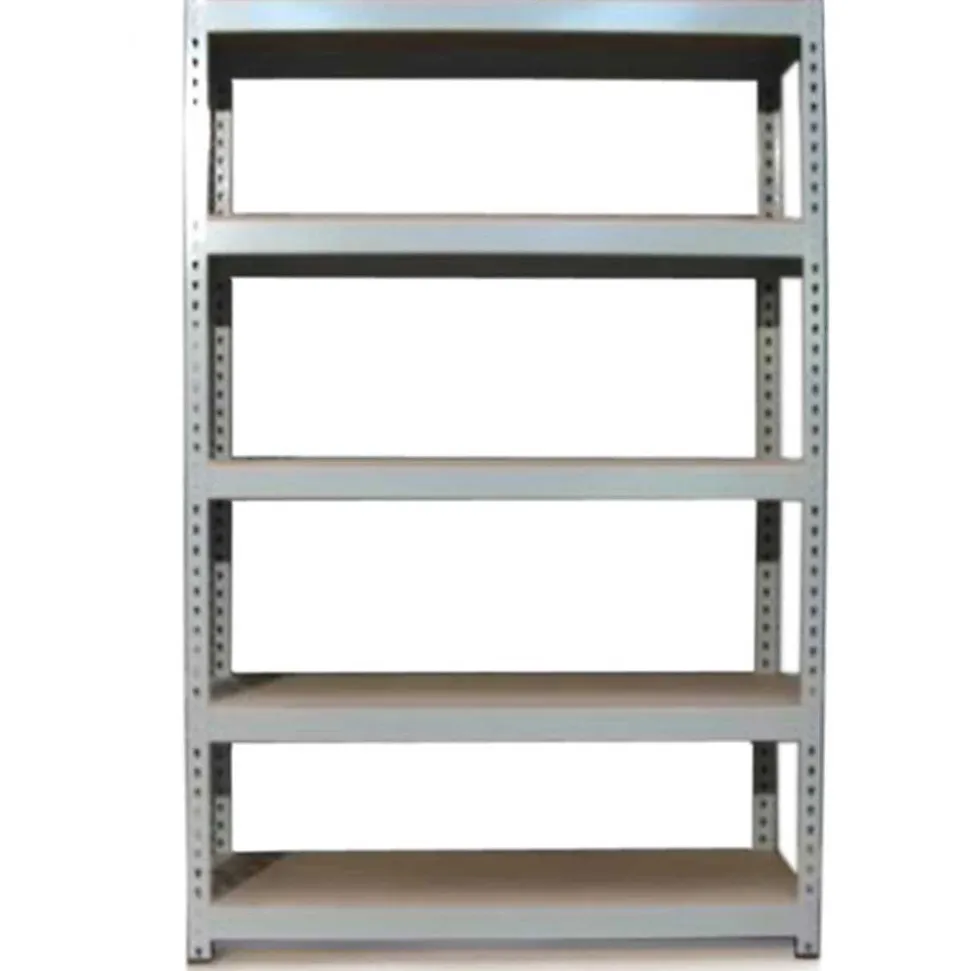 Rayonnage Q-Rax en Acier Sans Boulons Gris - 120cm x 182,5cm x 50cm