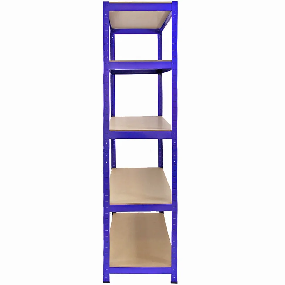 Rayonnage T-Rax en Acier Sans Boulons Bleu 90cm x 45cm x 180cm