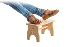 Repose-pieds en pin 21x38,5x19 cm