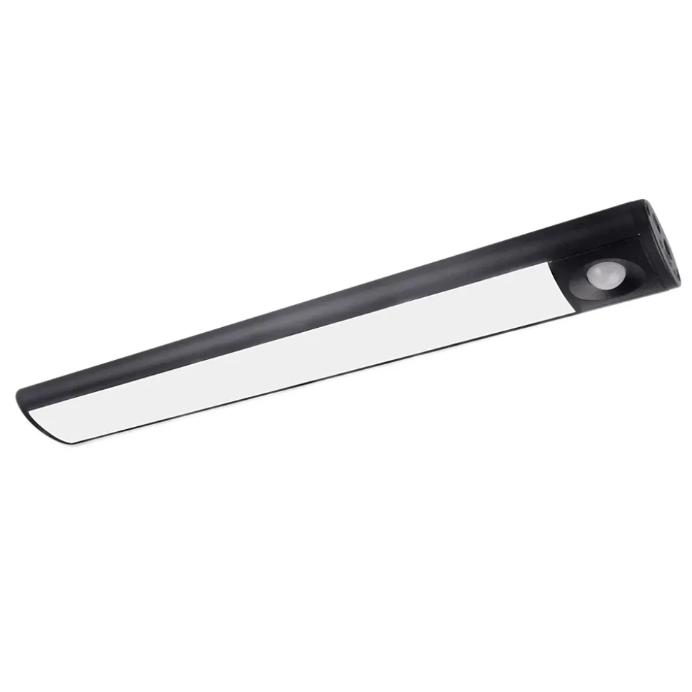 Réglette sous meuble Fiennes LED intégrée blanc neutre IP20 120lm 1.9W L.27xl.4,1xH.2cm noir GoodHome