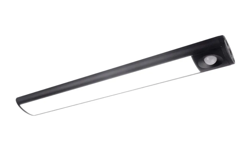 Réglette sous meuble Fiennes LED intégrée blanc neutre IP20 120lm 1.9W L.27xl.4,1xH.2cm noir GoodHome