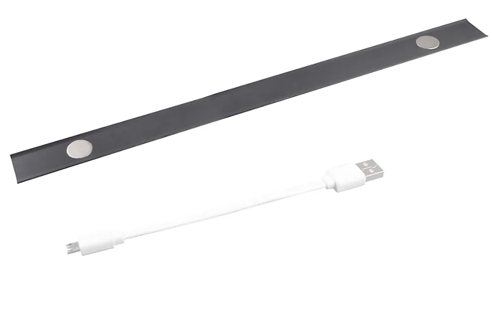 Réglette sous meuble Fiennes LED intégrée blanc neutre IP20 120lm 1.9W L.27xl.4,1xH.2cm noir GoodHome