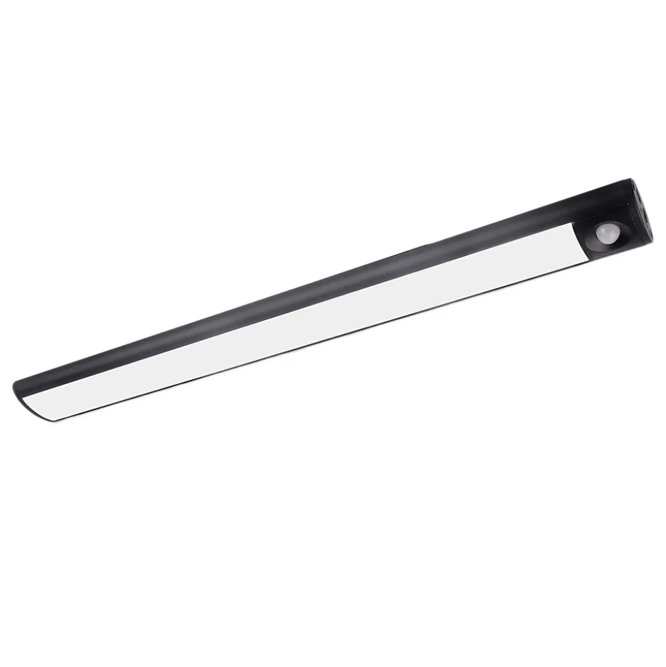 Réglette sous meuble Fiennes LED intégrée blanc neutre IP20 260lm 3.7W L.54xl.4,1xH.2cm noir GoodHome