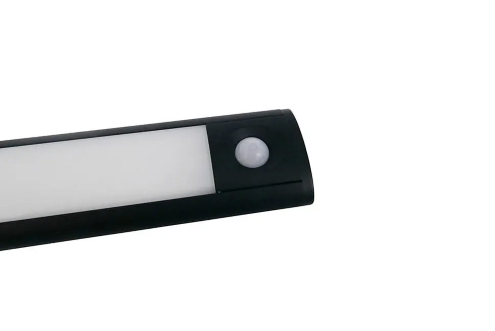 Réglette sous meuble Fiennes LED intégrée blanc neutre IP20 260lm 3.7W L.54xl.4,1xH.2cm noir GoodHome