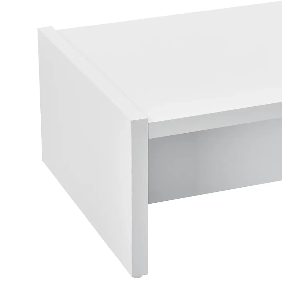 Réhausseur d'écran Flenserg 100 x 27 x 15 cm blanc en.casa