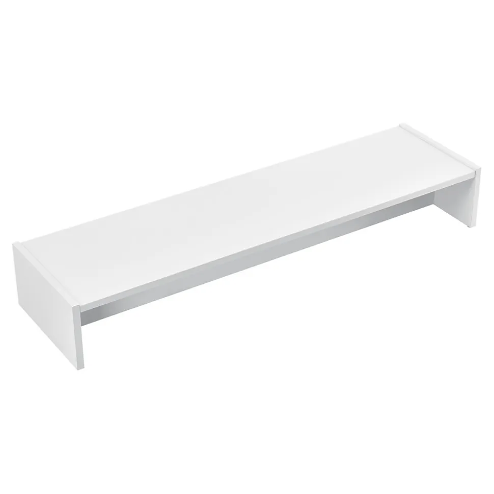 Réhausseur d'écran Flenserg 100 x 27 x 15 cm blanc en.casa