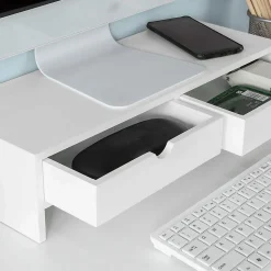 Réhausseur d'écran Support de Moniteur, Ordinateur Portable ou écran TV, BBF02-W, SoBuy