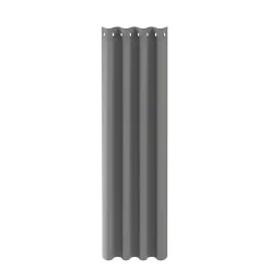 Rideau gris foncé GoodHome Atomia L 223 x l 140cm (avec ruban thermo-adhésif)