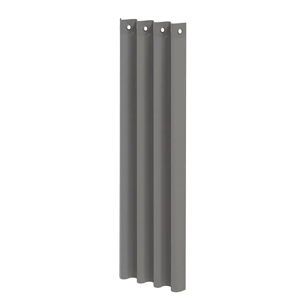 Rideau gris foncé GoodHome Atomia L 223 x l 140cm (avec ruban thermo-adhésif)