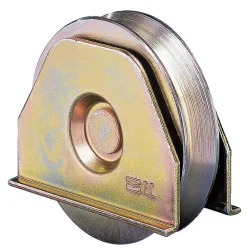 Roue avec plaque gorge V 120mm - FRATELLI COMUNELLO - 330V-120