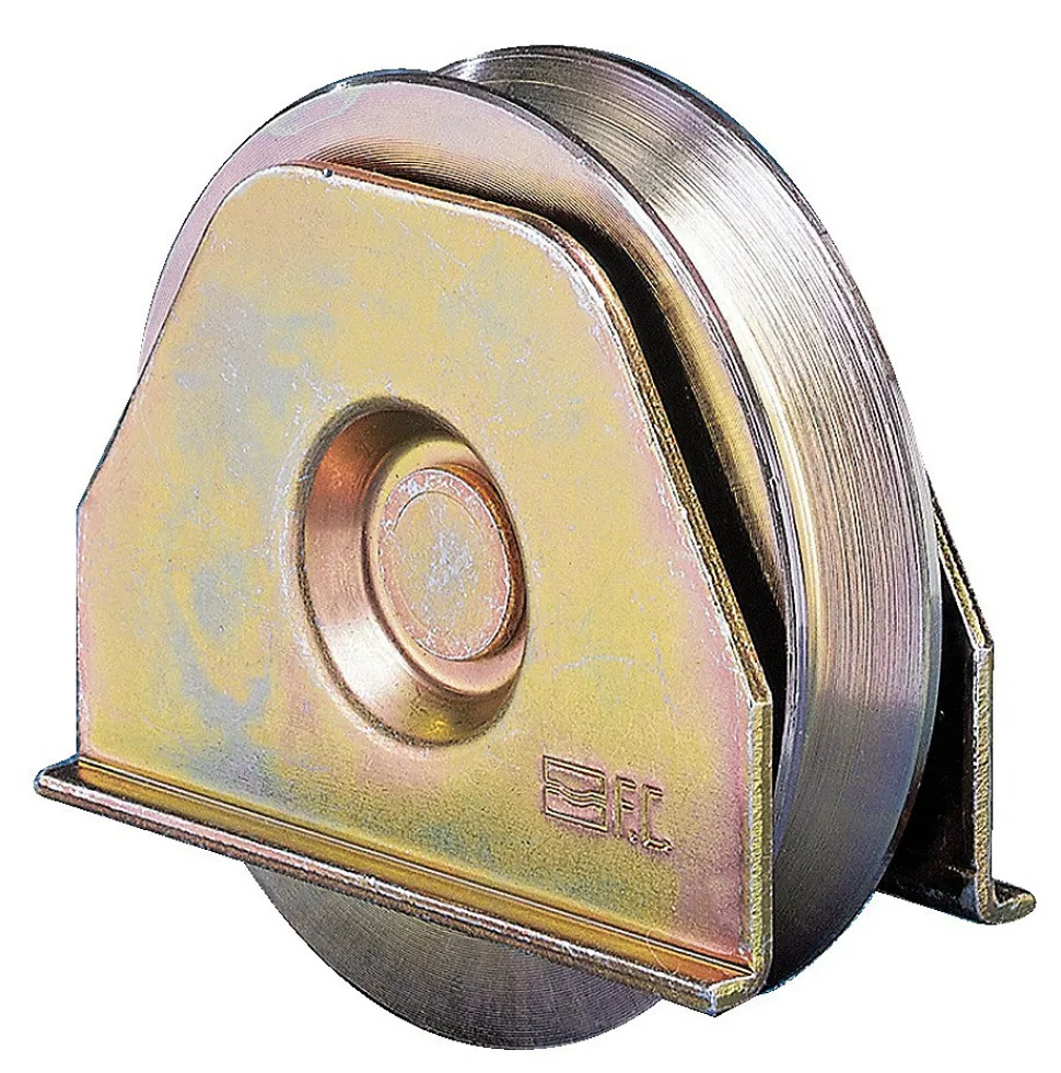 Roue avec plaque gorge V 140mm - FRATELLI COMUNELLO - 330V-140