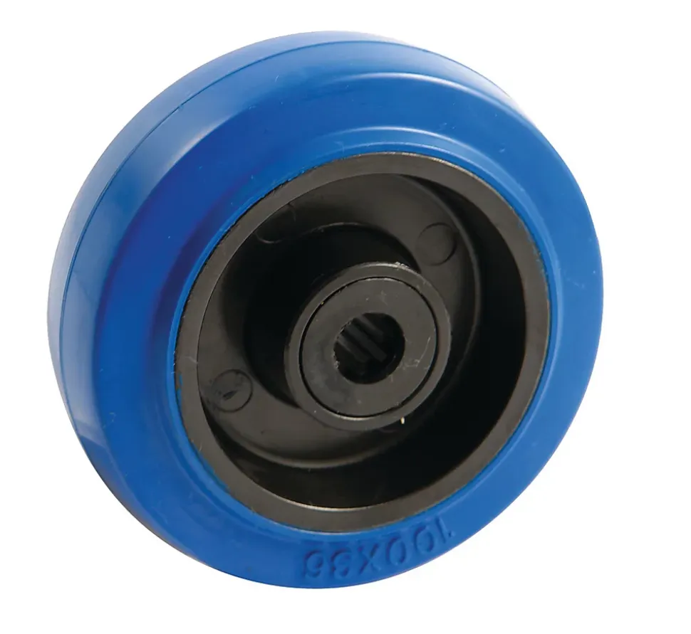 Roue non tachante bleue 125mm - AVL - 207358A