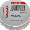 Rouleau ruban adhésif 10m x 15mm - Blanc - CellPack