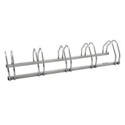 Râtelier au sol pour rangement de 5 vélos L. 132 cm acier