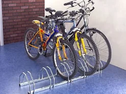Râtelier au sol pour rangement de 5 vélos L. 132 cm acier