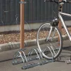 Râtelier au sol pour rangement de 3 vélos L. 72 cm acier