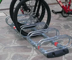 Râtelier porte vélos premium 5 places parallèles, Lot de 12 pièces.