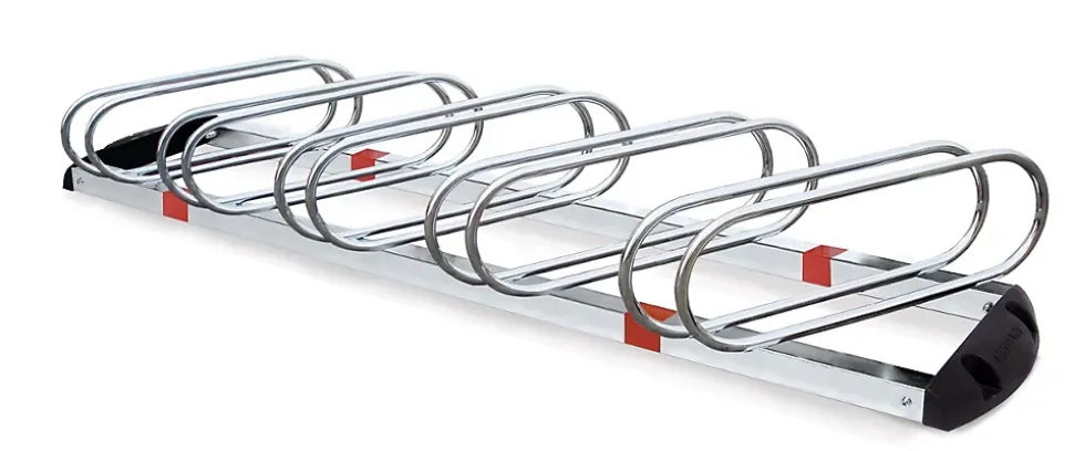 Râtelier porte vélos premium à 5 places inclinées à 60 degrés