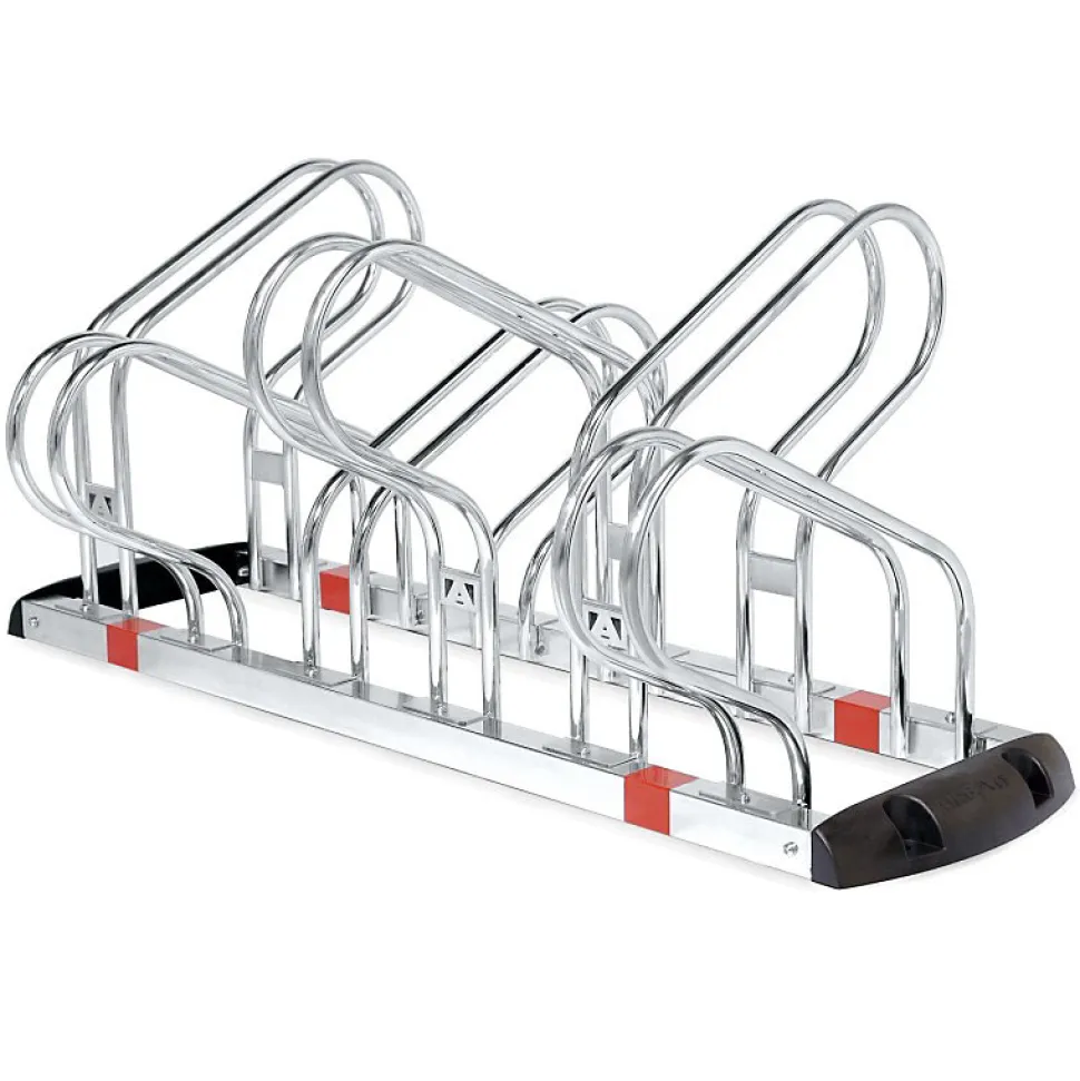 Râtelier porte vélos premium à 6 places opposées.