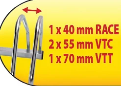 Râtelier pour 4 vélos L. 117 cm Mottez acier