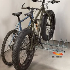 Râtelier pour 3 vélos L. 90 cm Mottez acier