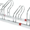 Râtelier vélos 4 places en quinconces haut et bas. Lot de 24 pièces.