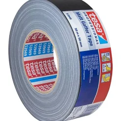 Ruban adhe9sif toile9 tesaae Gaffer Tape 53949-00000-02 noir 50 m x 50 mm