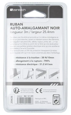 Ruban adhésif anti fuites 3m - Noir - Zenitech