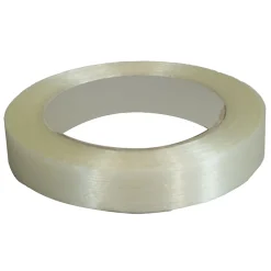 Ruban adhésif armé fil à fil transparent 130mic - rouleau adhésif 19 mm x 50 m - Carton 6 rouleaux